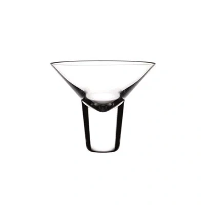 Nude Gravity Handmade Lead Free Crystal Martini Glass (set Of 2) In Clear