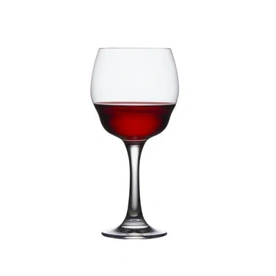 Nude Heads Up Set Of 2 Lead Free Crystal Red Wine Glasses 25 Oz. In Clear