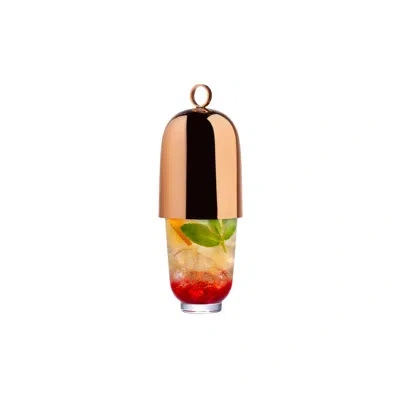 Nude Hepburn Shaker With Metal Top In Clear;bronze
