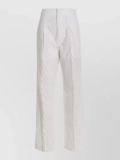 NUDE HIGH WAIST JEANS BUTTONS BACK POCKET