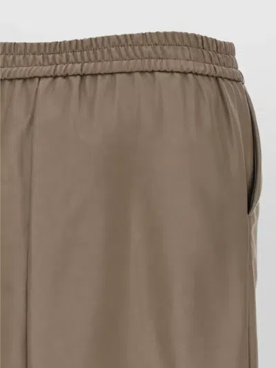 Nude High-rise Trousers In Gray