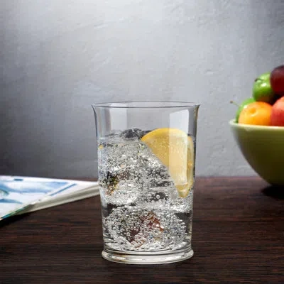 Nude Jour Set Of 2 Lead Free Crystal Drinking Glasses In Clear