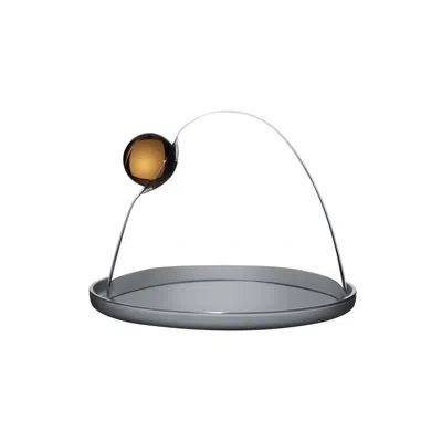 Nude Juno Cake Dome In Gray;clear