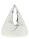 Nude Knit Hobo Shoulder Bag In White