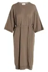 Nude Beige Knit Long Dress