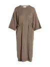 Nude Beige Knit Long Dress