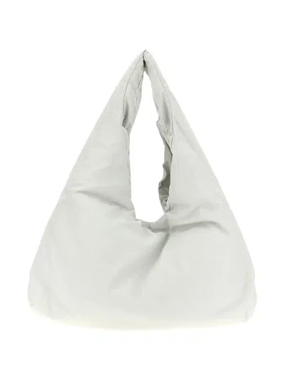 Nude Knit Shoulder Bag In Weiss