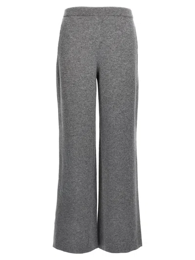 Nude Knitted Pants In Gray