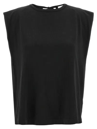 Nude Lace T-shirt In Black