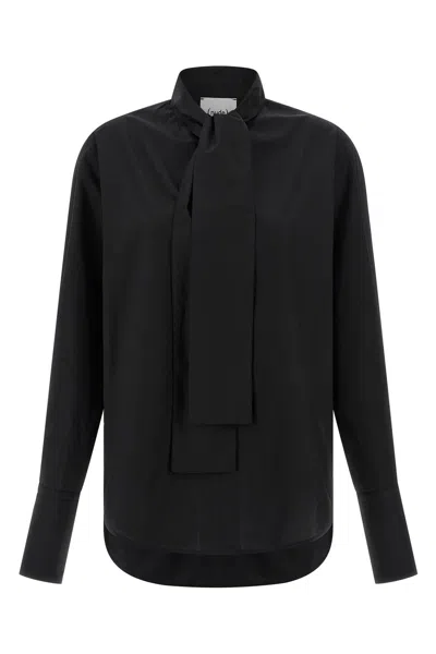NUDE LAVALLIÈRE COLLAR SHIRT