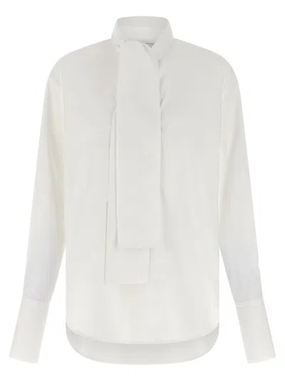 Nude Lavallière Collar Shirt In Multi