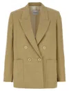 Nude Linen Blazer Blazer And Suits In Beige