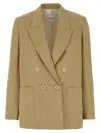 Nude Linen Blazer Blazer And Suits