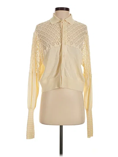 Pre-owned Nude Long Sleeve Blouse In Ivory