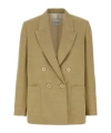 Nude Linen Blazer Blazer And Suits In Green
