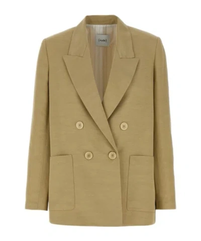 NUDE NUDE DOUBLE-BREASTED BLAZER
