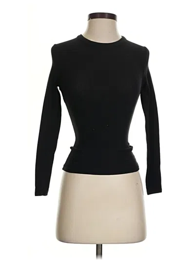 Pre-owned Nude Lucy 3/4 Sleeve T-shirt In Black