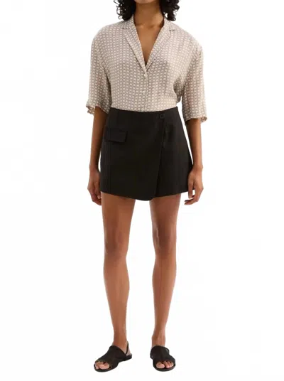 Nude Lucy Agnes Skort In Black In White