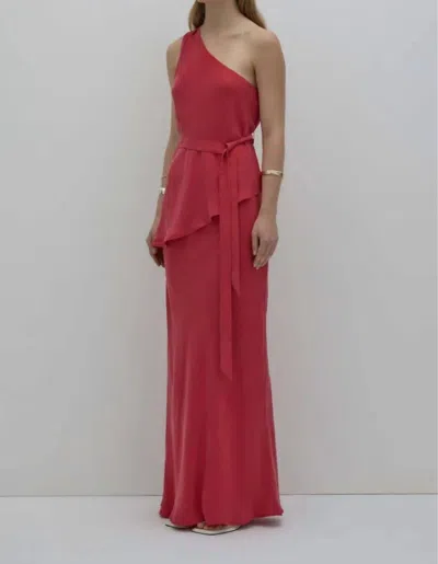 Nude Lucy Amaya Cupro Maxi Skirt In Red