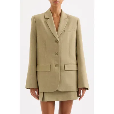 Nude Lucy Audrey Tailored Blazer In Moss