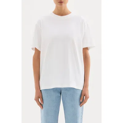 Nude Lucy Boyfriend Tee In White