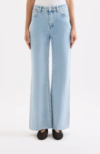 Nude Lucy Cali Stretch Wide Leg Jean In Blue