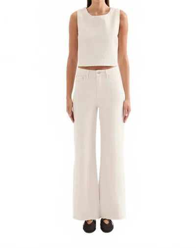 Nude Lucy Cali Stretch Wide Leg Jeans In Dune In Neutral