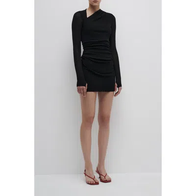 Nude Lucy Calista Mesh Dress In Black