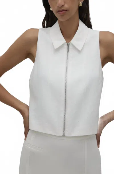 Nude Lucy Dalia Linen Vest In White