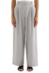 Nude Lucy Elena Wide Leg Pant In Heather Grey In Gray