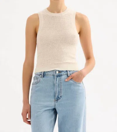 Nude Lucy Ember Knit Tank In Cream In White