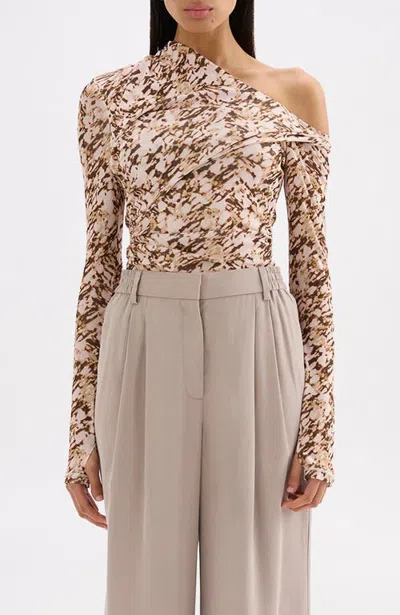 Nude Lucy Liora Mesh Top In Neutral