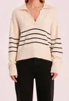 Nude Lucy Logan Rugby Knit Sweater In Cloud Stripe In Multi