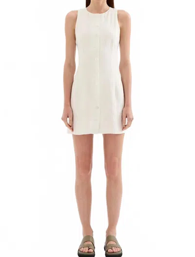 Nude Lucy Mazi Linen Mini Dress In White