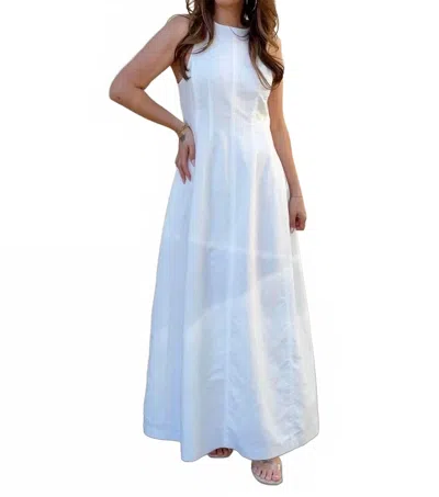 Nude Lucy Nix Midi Dress In White In Blue