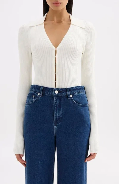 Nude Lucy Odette Knit Top In White