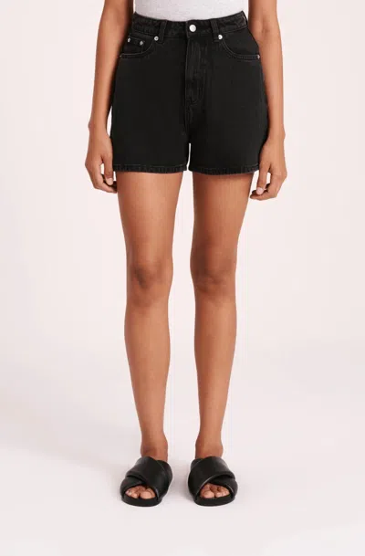 Nude Lucy Organic Mom Short In Vintage Black