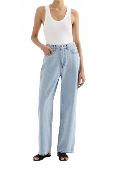 Nude Lucy Organic Relaxed Leg Jeans In 90s Wash In Blue