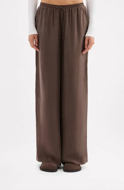 Nude Lucy Rika Cupro Pant In Walnut In Brown