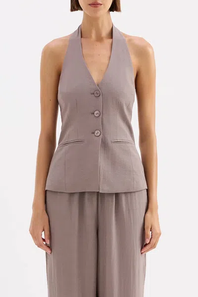 Nude Lucy Scarlet Vest In Porcini In Multi
