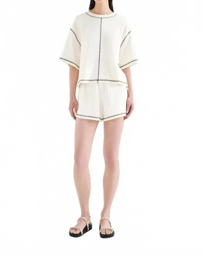 Nude Lucy Sutton Shorts In Salt In White