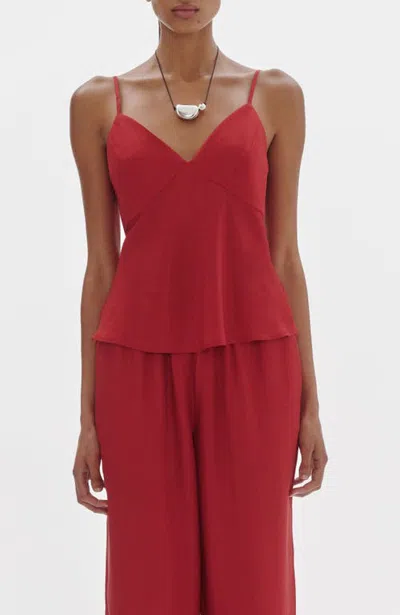 Nude Lucy Tasha Tencel Cami In Red