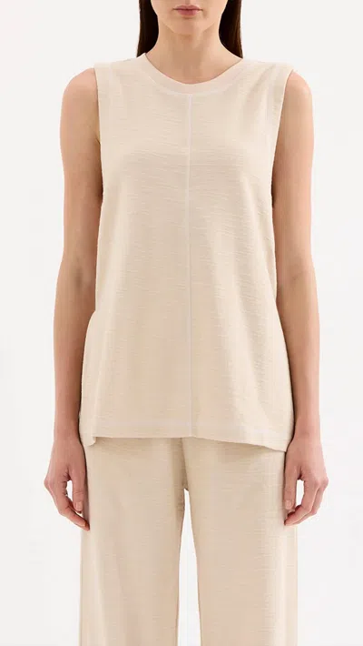 Nude Lucy Women's Button Tunic Top In Cream In Neutral