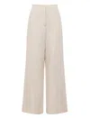 Nude Lucy Women's Dalia Linen Pant In Beige In White