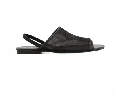 Nude Lucy Women's Eris Mesh Slingback Sandals In Black In Animal Print