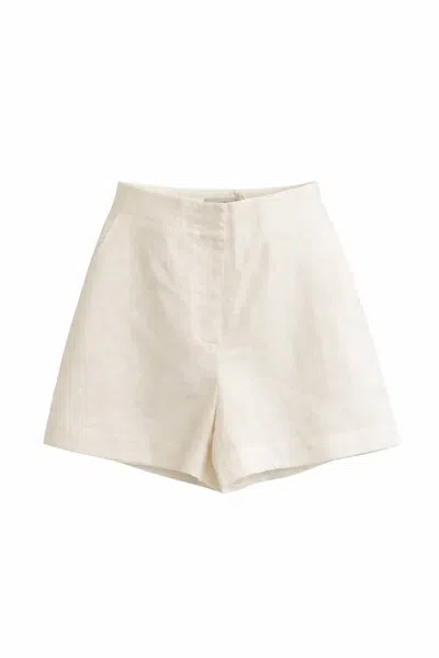 Nude Lucy Women's Marli Linen Short In White