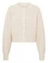 Nude Lucy Women's Nixon Cropped Cardigan In Ivory In Neutral