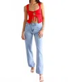 Nude Lucy Women's Organic Split Hem Jeans In 90's Stone Wash
