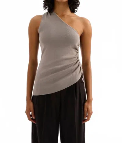 Nude Lucy Yumi Knit Top In Pewter In Gray