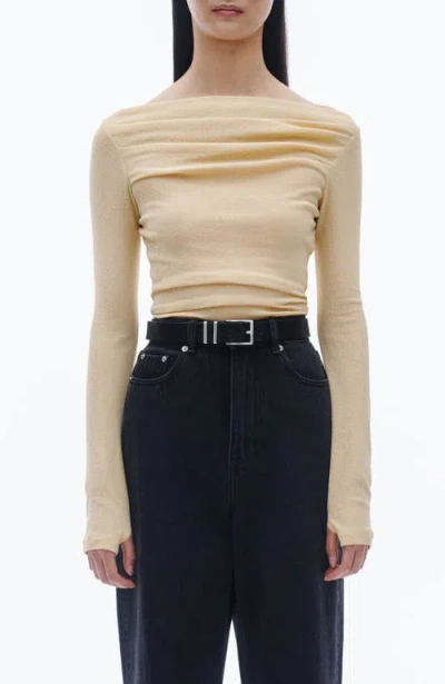 Nude Lucy Ziel Off Shoulder Top In Neutral